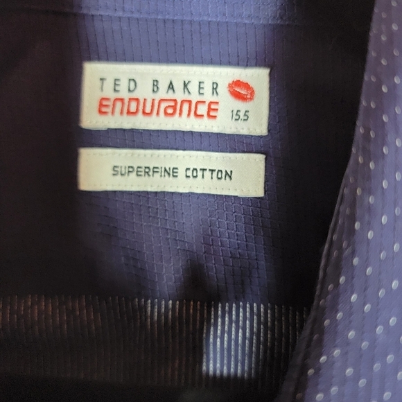 Ted Baker Endurance blue long sleeve button down shirt. 15.5. - Picture 2 of 14